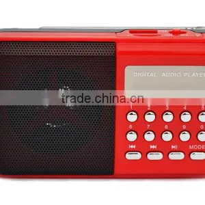 Robot-098 Portable Card Speaker,digital fm Radio,Led Lights,,mini Speaker With TF/Micro SD Card/USB Disks,radio fm thumbnail-1