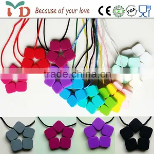 Hot Sale Fashion Jewelry,Wooden Necklace/BPA Free Silicone Jewelry thumbnail-5