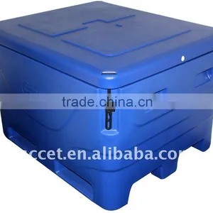 Rotational Molding Large Cooler,rotomolded Fish Box -Blue Color, Fish Tub thumbnail-1