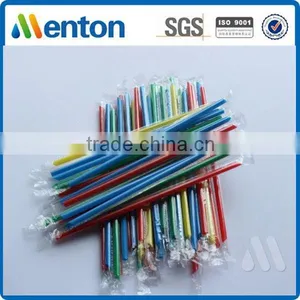 Yiwu Mengte New Design Colorful Plastic Thick Juice Box Straw Wrap Film thumbnail-1
