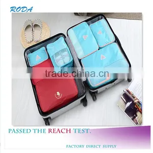 YIWU RODA Fashion Nylon Fabric Environmental Protection 4 Sets Folding Travel Storage Bag thumbnail-1