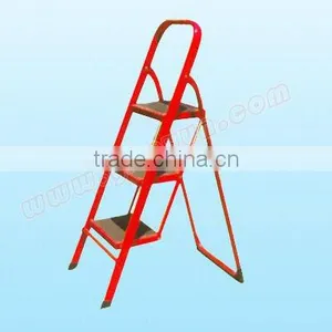 Household Folding Steel Ladder 3 Steps thumbnail-1
