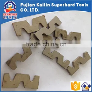 W Shape Diamond Cutting Blade Segment for Trimming Granite Slab thumbnail-2