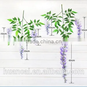 Wedding Decoration Artificial Fabric Orchid Flowers Wisteria Flower 110cm thumbnail-4