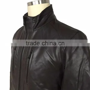 Mens Spring and Autumn Leather Jacket 2016 thumbnail-3