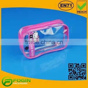 Clear Pvc Zipper Bag With Piping thumbnail-1
