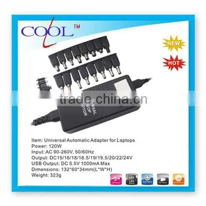 Home/car/plane Laptop Universal Adapter 120W thumbnail-1