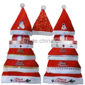Hot Wholesale 2015 Christmas Gift Party Decorations New Design Christmas Hat Quality Choice thumbnail-3
