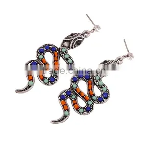 2016 Best Quantity Funky Snake Beaded Jewelry Earrings for Free Sample thumbnail-2