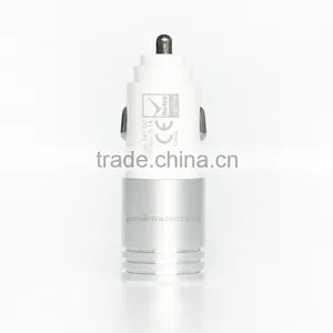 Slim Car Charger 3.1 Dual Usb Mobile Charger Headset Charger in Car 12/24V thumbnail-3