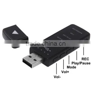 Built in Rechargeable Lithium-ion Battery Digital Voice Recorder MP3 Player With 4GB Memory thumbnail-4