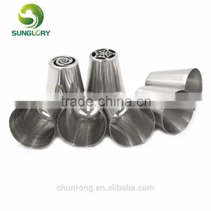 7pcs Stainless Steel Russian Tulip Nozzles Flower Icing Piping Tips Pastry Tubes Set thumbnail-4