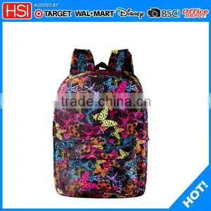 BSCI New Products Butterfly Printing Beautiful Schoolbags thumbnail-1