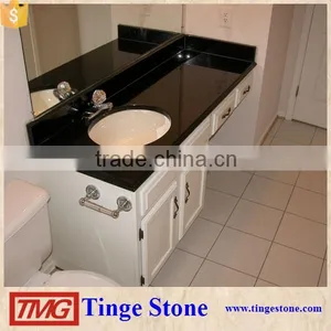 OEM Good Quality Black Galaxy Granite Bathroom Top thumbnail-1
