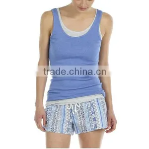 Basic Singlet Cotton Modal-Indigo thumbnail-2