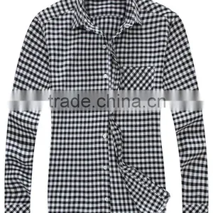 Long Sleeve Plaids Shirt/mens Plaid Shirt/wholesale Plaid Shirt thumbnail-3