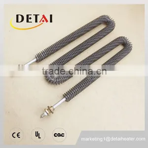 Finned Air Tubular Heater Finned Tube Heating Element thumbnail-2