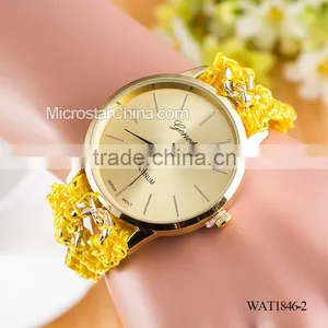 DIY Hand Made Woven Chain Woomen Watch Bracelet thumbnail-2