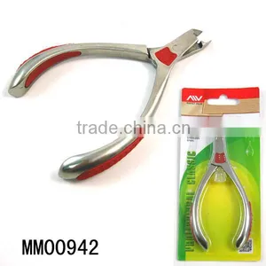 Stainless Steel Nail Salon Cuticle Nipper With Footgrip thumbnail-1