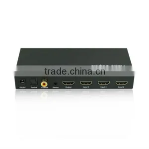4 In 1 Out Hdmi Optical Switch With Audio Output (Toslink Audio + Coaxial Audio + 3.5 Stereo) thumbnail-1