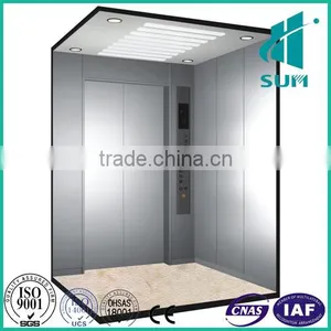 Hairline Stainless Steel Passenger Lift 1000kg 1.0m/s thumbnail-1