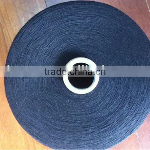 16s Black Polyester 40d Lycra Core Spun Yarn thumbnail-1