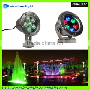 Super Waterproof DMX Fountain Light 12v/24v IP68 Dmx Rgb 9w 18w 27w Led Underwater Light thumbnail-2