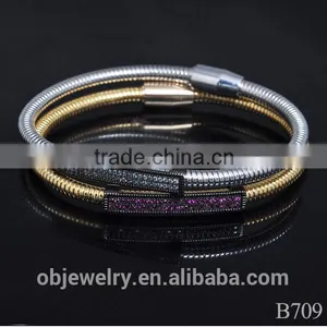 925 Silver Bracelet/diamond Micro Pave Charm Bracelet Jewelry thumbnail-2