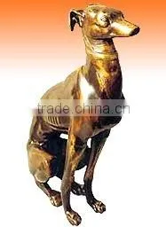 Brass Dog Figure , Brass Animal Figures , Statue , Sculptures thumbnail-1