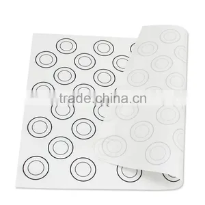 DIY 44 Holes Round Macaron Silicone Mat Rould Cakes High Quality Baking Mould Sheet Mat, thumbnail-4
