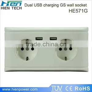 China Manufacture Usb Wall Socket Europe Wall Outlet Socket eu thumbnail-1