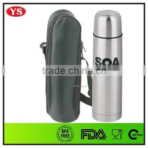 Food Grade Double Wall 750ml Stainless Steel Vacuum Flask With Bag thumbnail-1