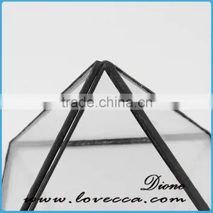 Air Plant Holder Fashion Home Decoration Triangle Geometrical Glass Terrarium Box thumbnail-3