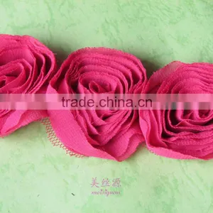 Fashion Popular Handmade Chiffon Flower Trimming for Dress thumbnail-3