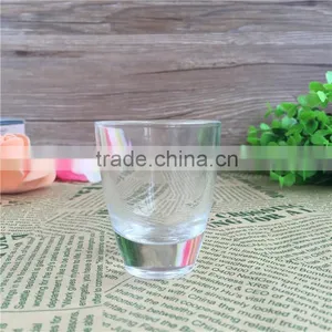 Clear and Thick Bottle Shot Glass Cup for Holiday Gift or Promotion Gift thumbnail-1