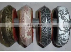 SIXTH SENSE Lather Inlay Bangles thumbnail-2
