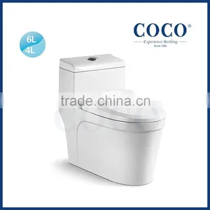 Ceramic Floor Mounted 300 400mm Roughing in Siphonic Toilet thumbnail-1