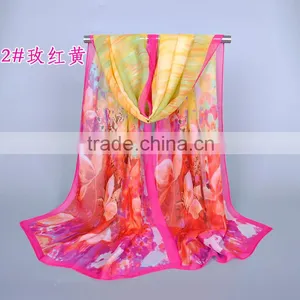 Muslim Hijab Beautiful Women Flower Scarf thumbnail-2
