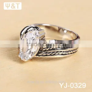 Jingli Jewelry Gemstone Rhodium Plated Women Ring (YJ-329) thumbnail-4