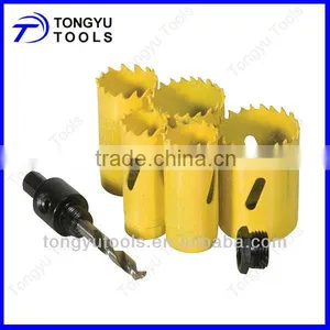 Drilling Stainless Steel Cast Iron HSS Hole Saw TCT Concrete Hole Saw High Carbon Steel Hole Saw for Wood and Bi-Metal Hole Saw thumbnail-1