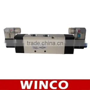 DC 12V AC 220V 4v Series 3 Position 5 Way Pneumatic Reversing Valve Pneumatic Solenoid Valve thumbnail-1