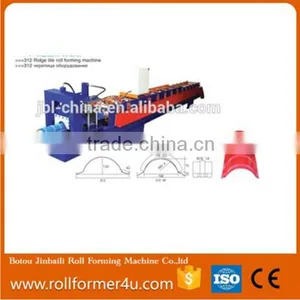 High-end Popular Type Galvanized Ridge Cap Roll Forming Machine thumbnail-2