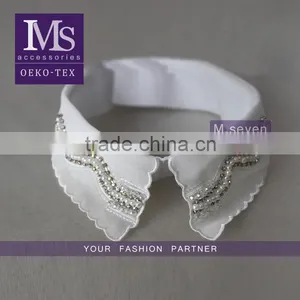 Tulle Detachable Collar With Rehinestone, Lady Collar With White Pearl, Fashion Lady Collar 2016 thumbnail-1