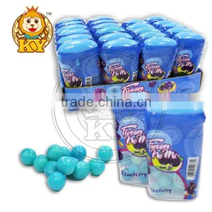 Small Strawberry Flavor Bubble Gum Ball In Bottle thumbnail-2