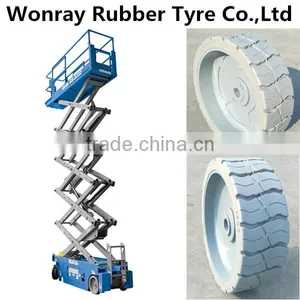 Genie Parts 15*5 Non Marking Tire Rubber Tire With Rim 2 Year Warranty for Typical Model GENIE GS1930 thumbnail-1