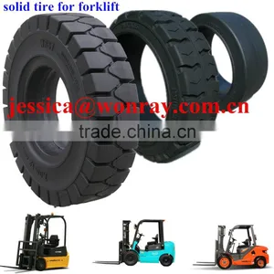 Solid Rubber Tyres for Linde Forklift Airless Tire thumbnail-1