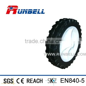 7"x1.5" Solid Lawnmower Wheels With Plastic Rim thumbnail-1