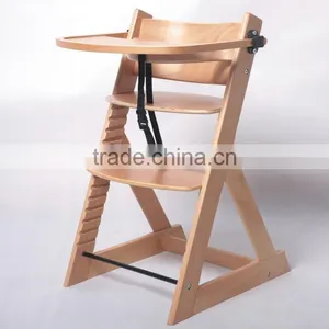 EN14988 Beech Wood Multifunctional Baby High Chair 3 in 1 High Chair Baby Feeding thumbnail-1