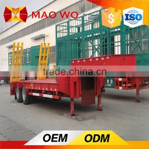 4 Axle Heavy Duty Trailer, Low Bed Semi Trailer for Machine Transport thumbnail-5