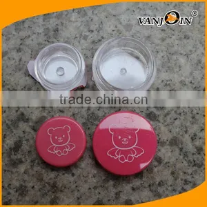 Cute 10ML Empty PET Plastic Baby Skin Care Jar With Pink Cap thumbnail-6